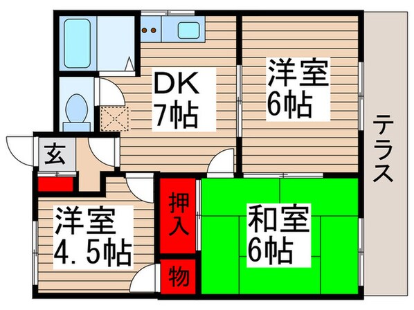 プランドールの物件間取画像